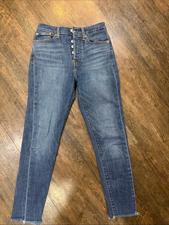 Signature by Levi Strauss Denim - Signature by Levi Strauss High-Rise Button-Fly  Blue Jeans